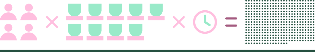9-hole disc golf course capacity diagram