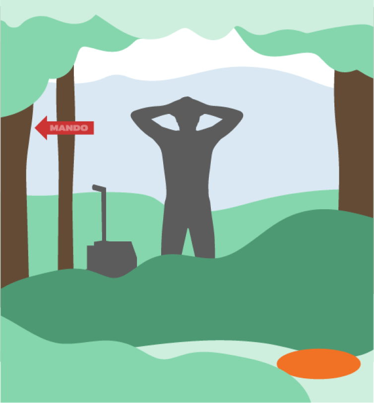 You landed out of bounds